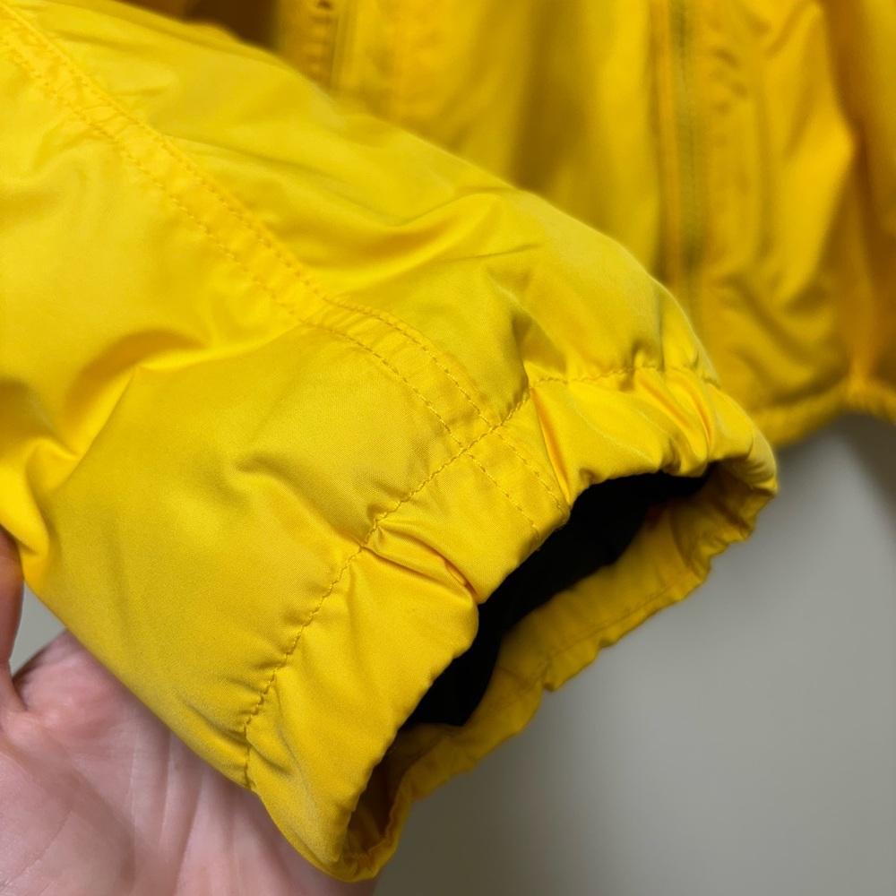 Abercrombie & Fitch Canary Yellow Preppy Winter Zip Up Jacket - Large - Picture 6 of 14